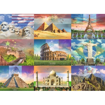 Puzzle Ravensburger-13290 XXL Pieces - Monuments of the World