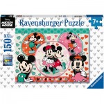 Puzzle  Ravensburger-13325 XXL Pieces - Mickey and Minnie