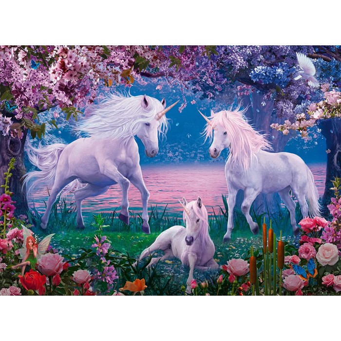 Puzzle Ravensburger-13347 XXL Pieces - Unicorns