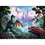Puzzle  Ravensburger-13356 XXL Pieces - Magic Dragon