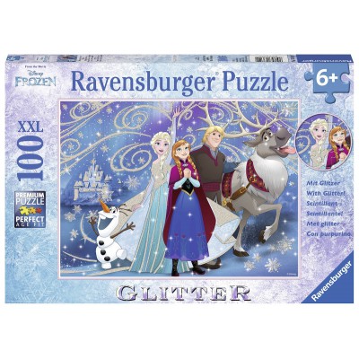 Puzzle Ravensburger-13610 XXL-Pieces: Frozen - Sparkling Snow