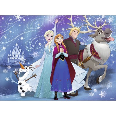 Puzzle Ravensburger-13610 XXL-Pieces: Frozen - Sparkling Snow