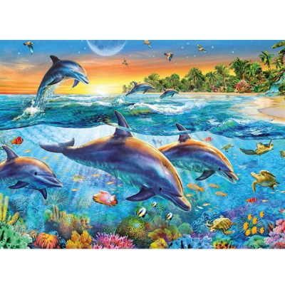 Puzzle Ravensburger-14210 Dolphins