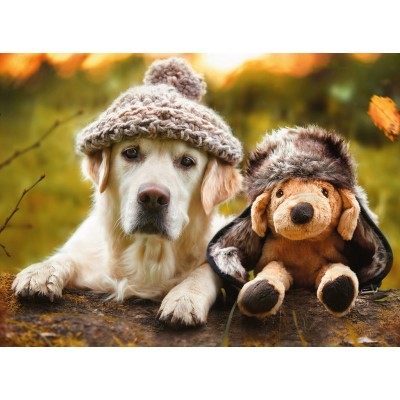 Puzzle Ravensburger-14783 Dog with Cap