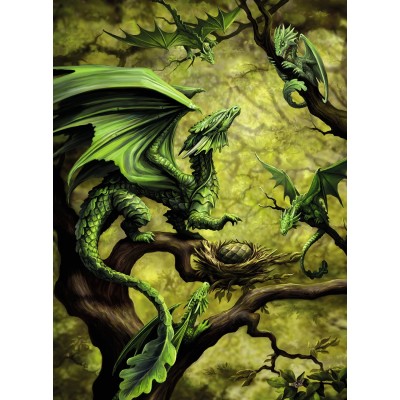 Puzzle Ravensburger-14789 Forest Dragon By Anne Stokes