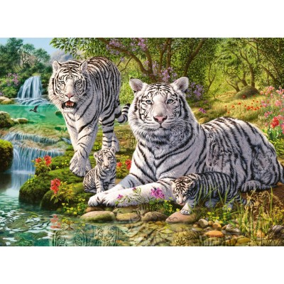 Puzzle Ravensburger-14793 White Tiger Family
