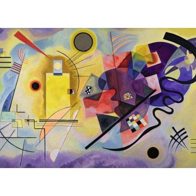 Puzzle Ravensburger-14848 Vassily Kandinsky - Yellow - Red - Blue