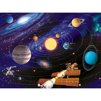 Ravensburger-14926 Jigsaw Puzzle - 500 Pieces - Glow in the Dark - Solar System
