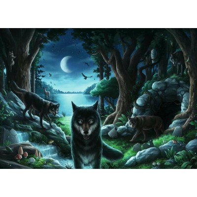Ravensburger-15028 Exit Puzzle - Wolf Stories