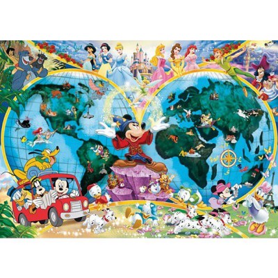 Ravensburger-15785 Jigsaw Puzzle - 1000 Pieces - Disney's Magical World Globe
