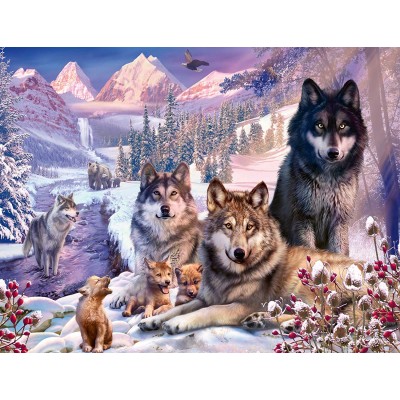 Puzzle Ravensburger-16012 Wolves in the Snow