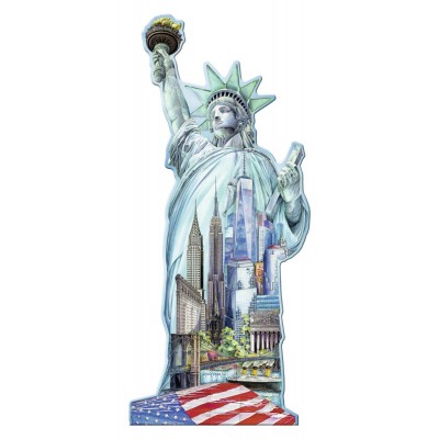  Silhouette Puzzle - Statue of Liberty 1000 piece jigsaw puzzle