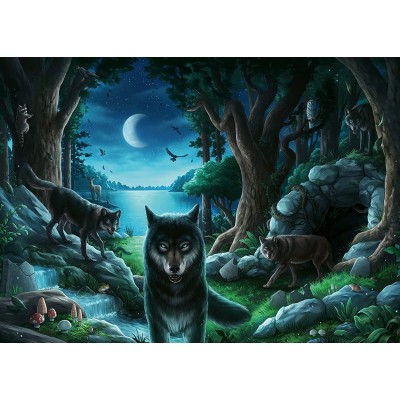 Ravensburger-16434 Escape Puzzle - Wolves