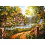 Puzzle  Ravensburger-16582 Cottage by the River