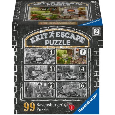 Ravensburger-16878 Exit Puzzle - The Living Room