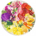 Puzzle  Ravensburger-17169 Circle of Colors - Fruits and Vegetables