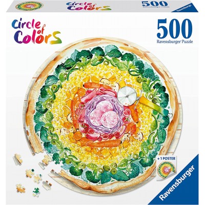 Puzzle Ravensburger-17347 Circle of Colors - Pizza