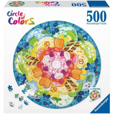 Puzzle Ravensburger-17348 Circle of Colors - Ice Cream