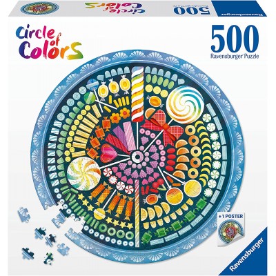 Puzzle Ravensburger-17350 Circle of Colors - Candy