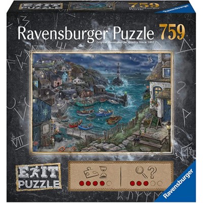 Ravensburger-17365 Exit Puzzle - The Fishing Village