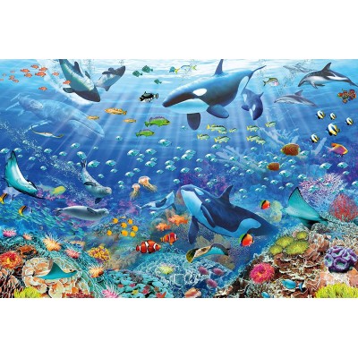 Puzzle Ravensburger-17444 Colorful Underwater