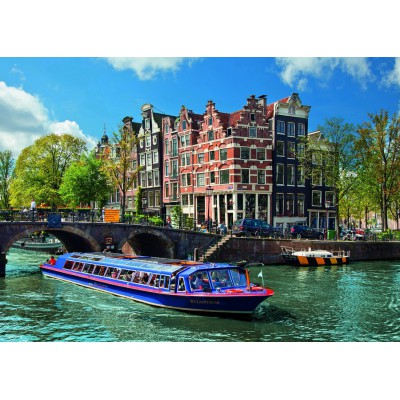 Puzzle Ravensburger-19138 Netherlands, the Amsterdam canals