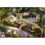 Puzzle  Ravensburger-19148 Leopard mum and her cubs