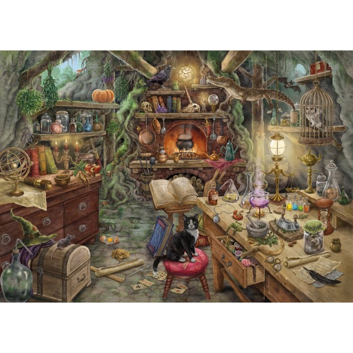 Ravensburger-19958 Escape Puzzle - Witch's Kitchen (in French)