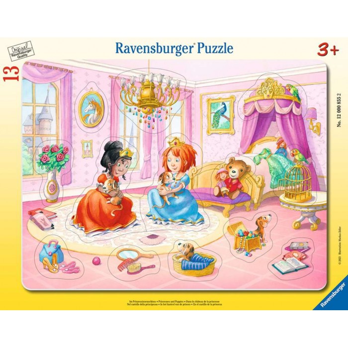   Frame Puzzle - Princesses and Puppies