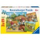 Jigsaw Puzzle - 3 x 49 Pieces - Welcome to Riding School