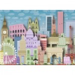 Puzzle   XXL Pieces - Colored Europe