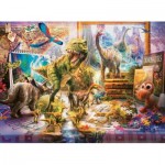 Puzzle   XXL Pieces - Dinosaurs in the Room