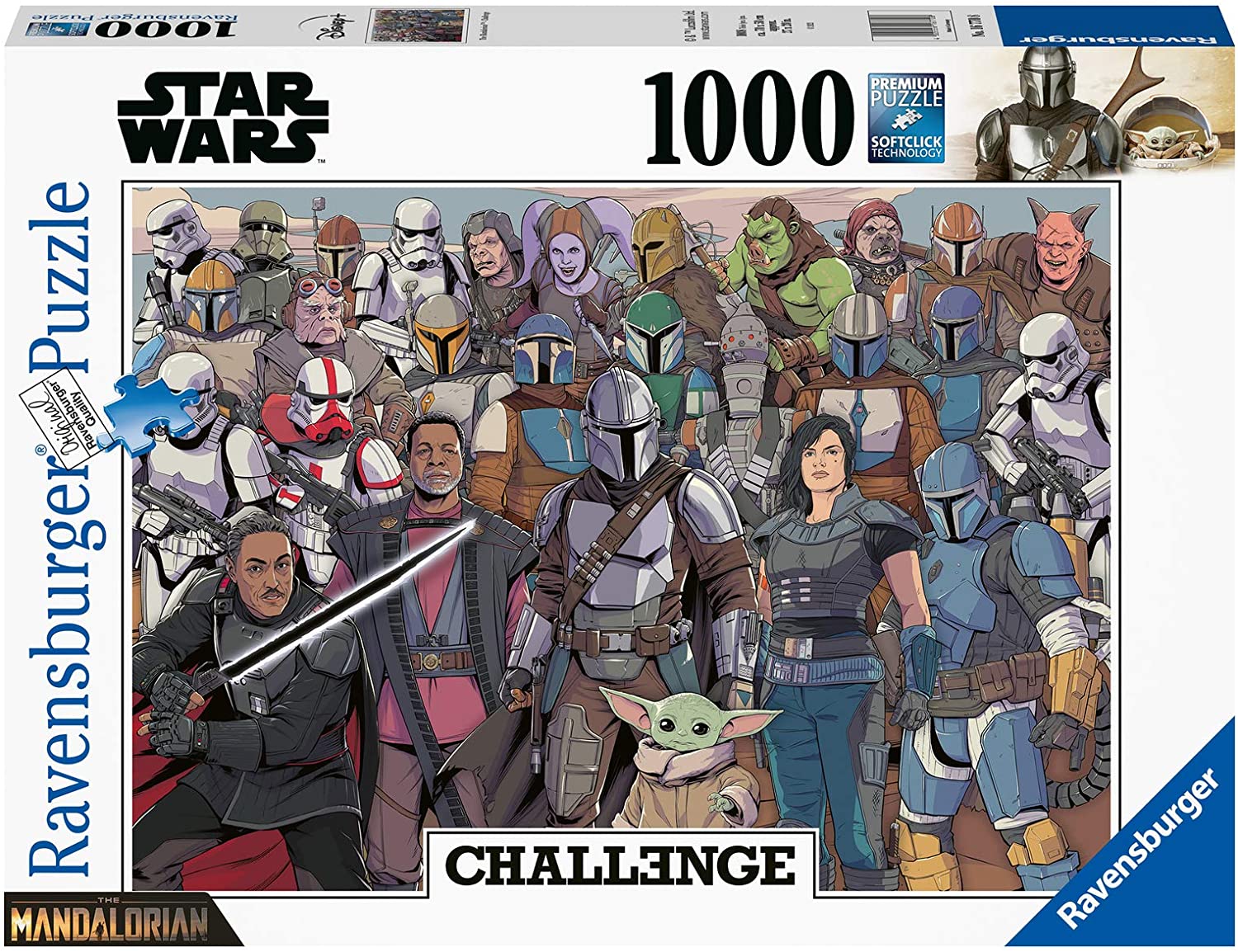 Puzzle Star Wars Mandalorian Ravensburger-16770 1000 pieces Jigsaw Puzzles  - Posters, Cinema, Advertising - Jigsaw Puzzle