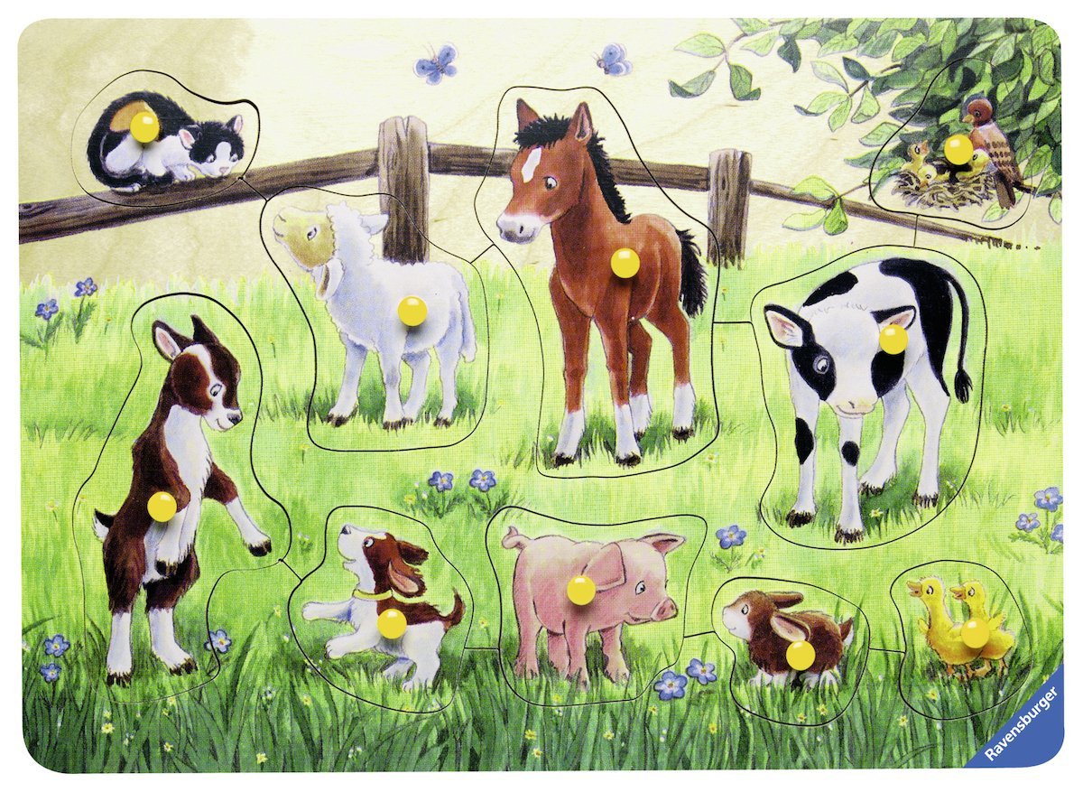 Wooden Jigsaw Puzzle - Farm Animals Ravensburger-03671 10 