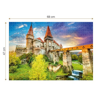 Puzzle Roovi-79923 Corvin Castle - Gothic Largest Castles in Europe