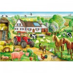  Schmidt-Spiele-56003 Jigsaw Puzzle - 100 Pieces - Happy Farm