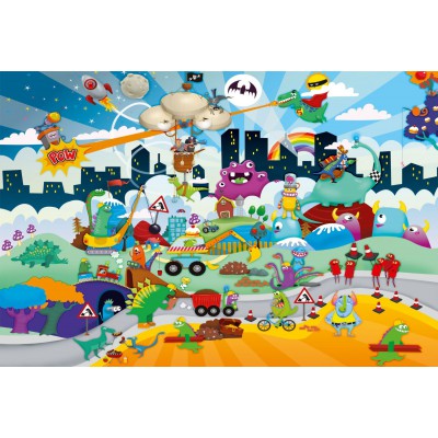 Puzzle Schmidt-Spiele-56154 Little Heros