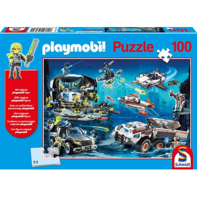 Puzzle Schmidt-Spiele-56272 Playmobil - Top Agents