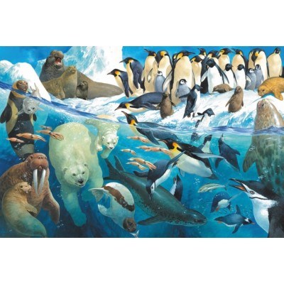 Puzzle Schmidt-Spiele-56295 Animals at the Polar Circle