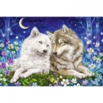 Puzzle  Schmidt-Spiele-56469 Cuddly Wolf Friends