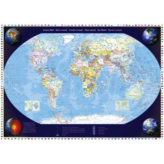  Schmidt-Spiele-57041 Jigsaw Puzzle - 2000 Pieces - Our World