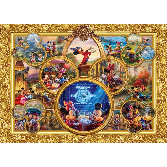 Puzzle  Schmidt-Spiele-57371 Mickey & Minnie - Dream Collage