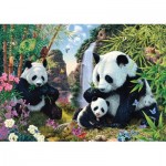 Puzzle  Schmidt-Spiele-57380 Panda family