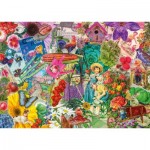 Puzzle  Schmidt-Spiele-57383 Happy Gardening