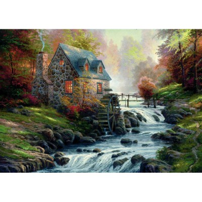 Schmidt-Spiele-57486 Jigsaw Puzzle - 1000 Pieces - The Old Mill