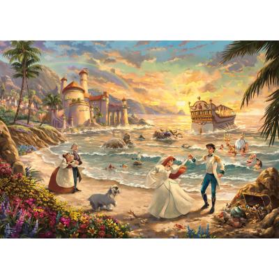 Puzzle Schmidt-Spiele-58036 Disney, The Little Mermaid - Celebration of Love