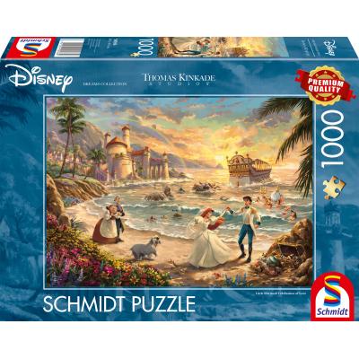 Puzzle Schmidt-Spiele-58036 Disney, The Little Mermaid - Celebration of Love