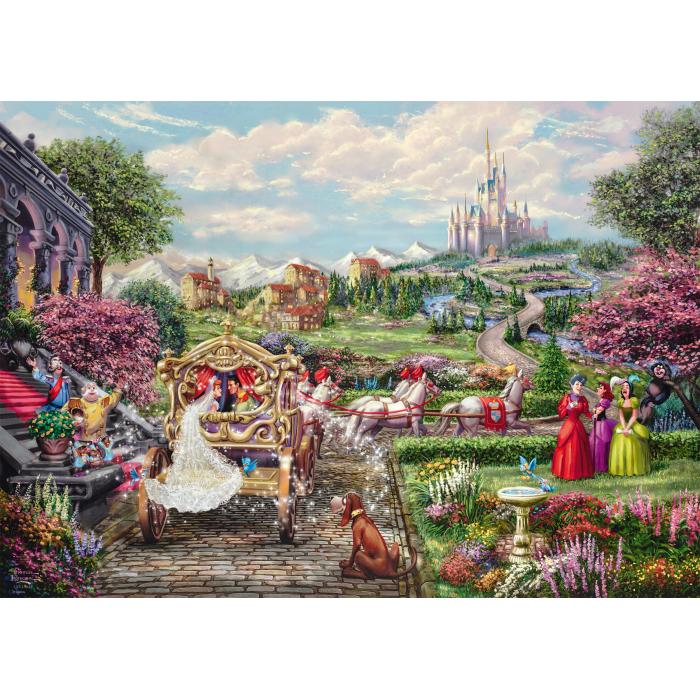 Puzzle  Schmidt-Spiele-58038 Disney - Cinderella - Happily Ever After