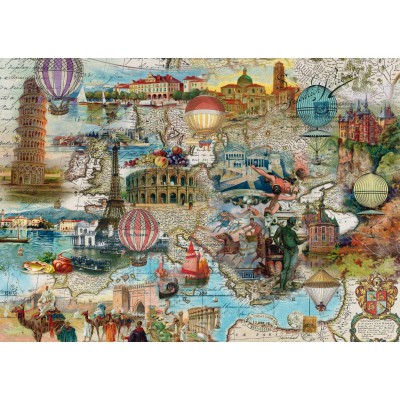 Puzzle Schmidt-Spiele-58205 Europe in Balloon