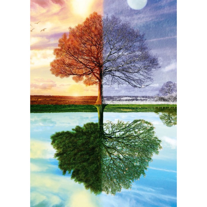 Puzzle  Schmidt-Spiele-58223 Seasons Tree